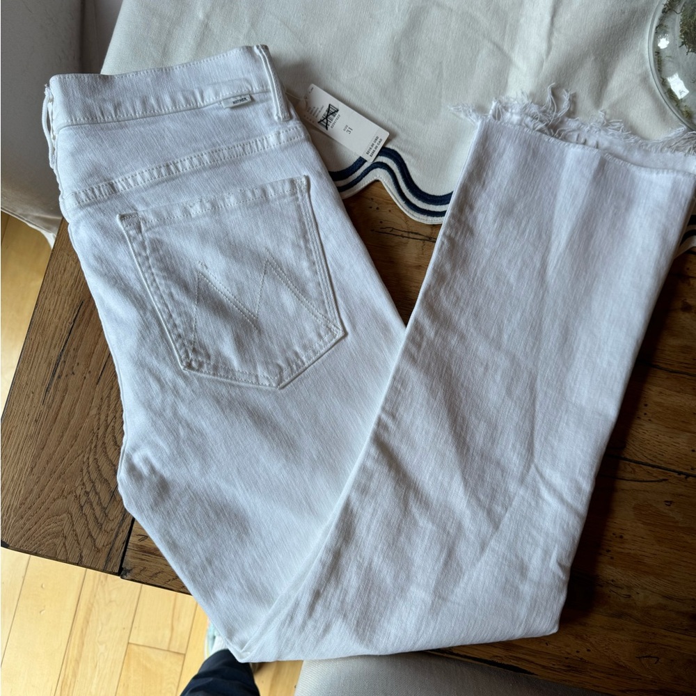 MOTHER INSIDER CROP STEP FRAY